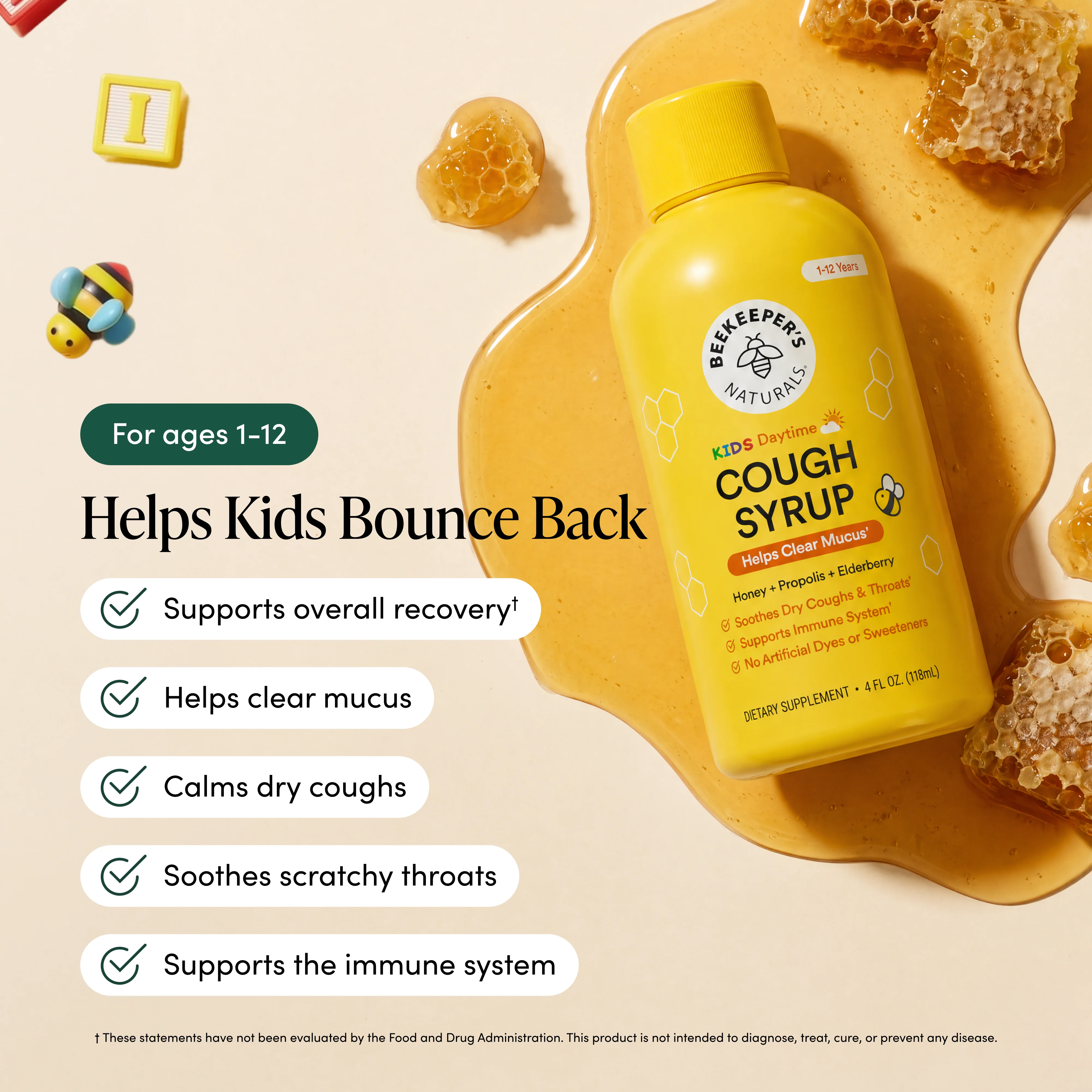 Kids Daytime Honey Cough Syrup - Image 3