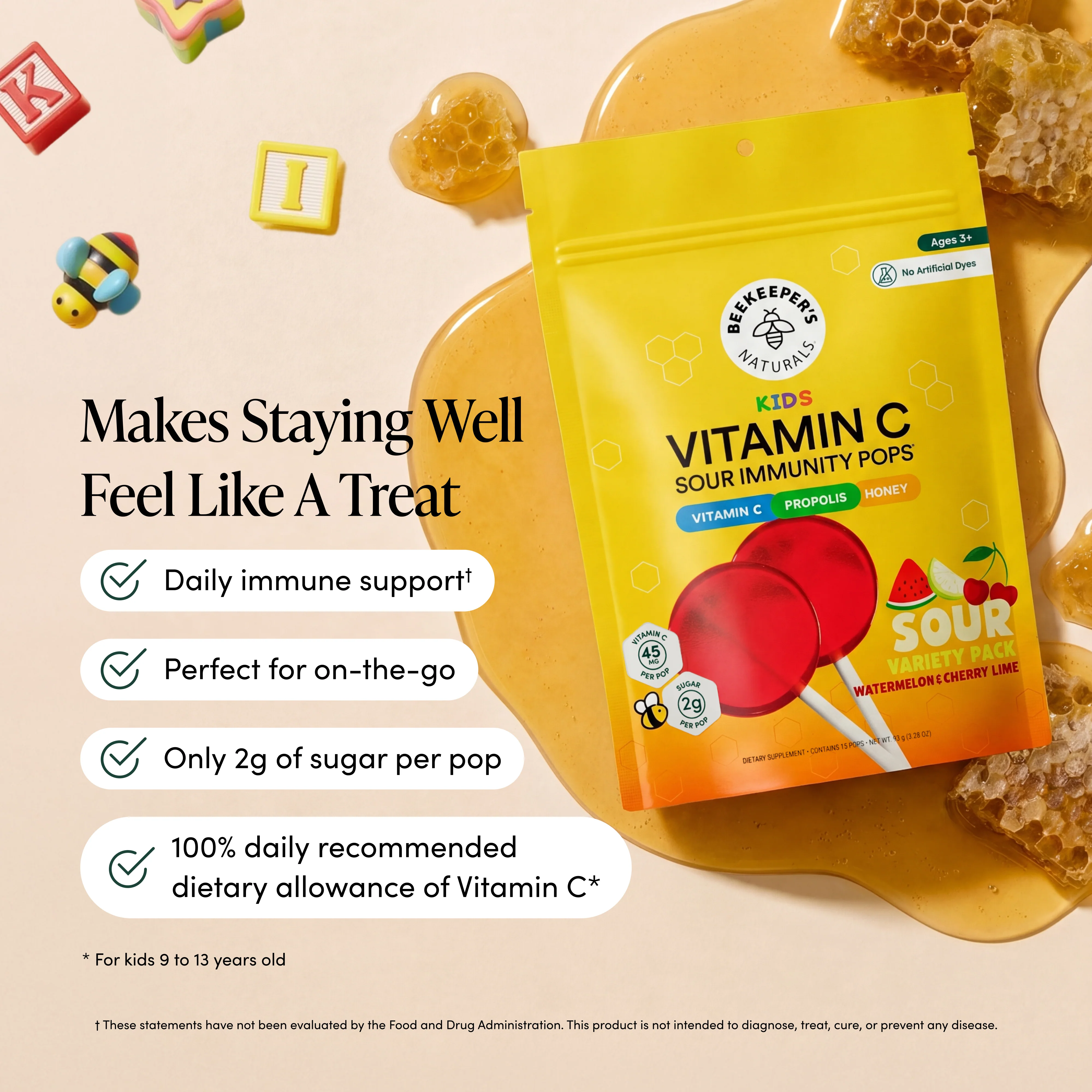 Vitamin C Immunity Sour Pops - Image 3