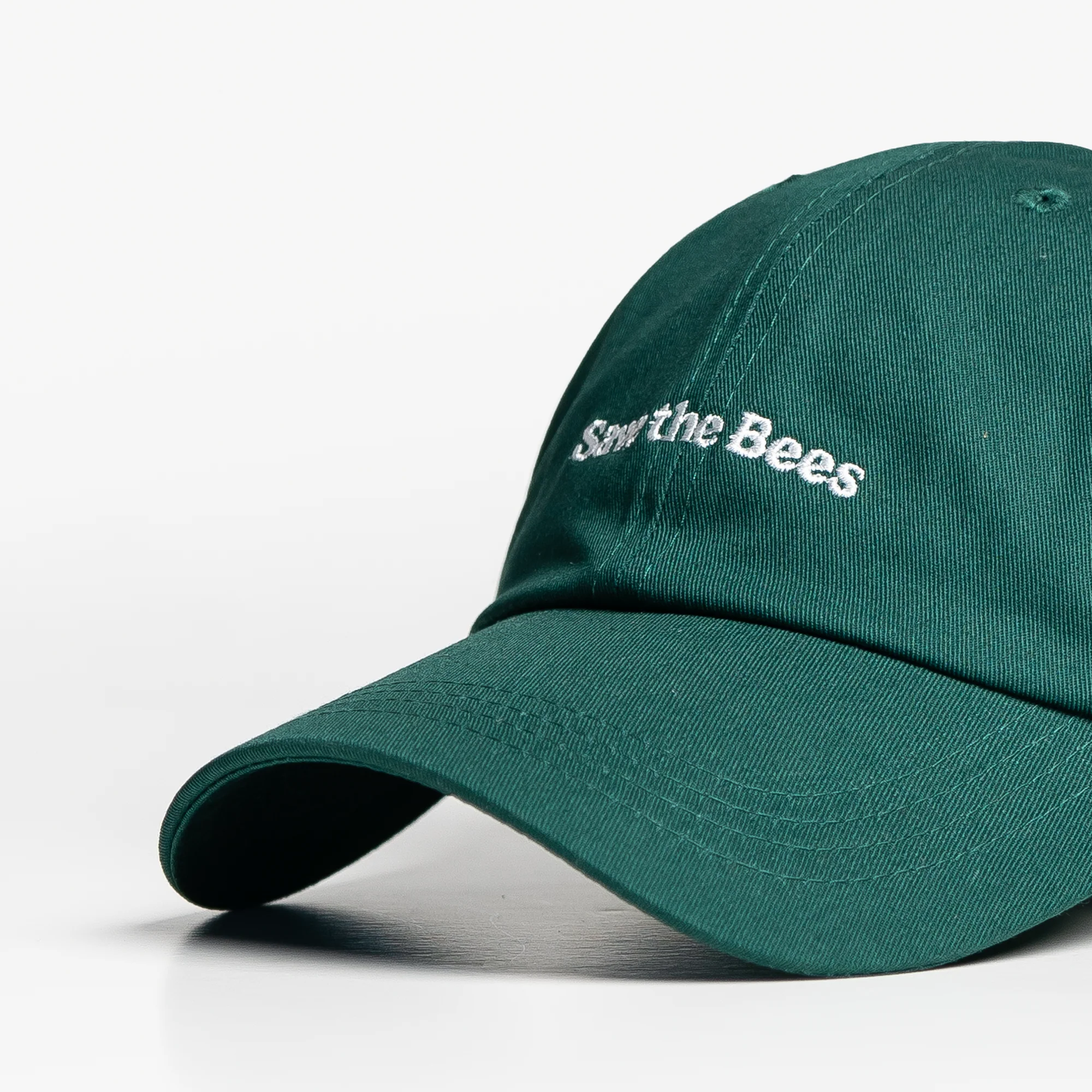 Green Save the Bees Unstructured Hat - Image 4